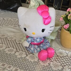 Sanrio Hello Kitty Stuffed Animal with Pink Accents